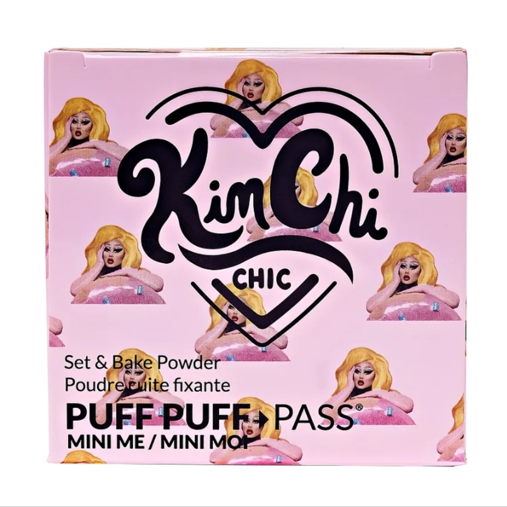 Used Kimchi Chic Beauty Puff Puff Pass Set & Bake Powder - Pink